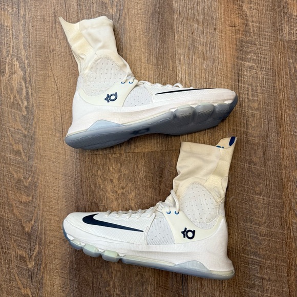 Nike KD 8 Elite High Home White Blue Durant - Picture 2 of 8